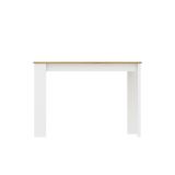 Tavolo rettangolare salvaspazio 6 posti legno e bianco 110x67cm - Amaranthya