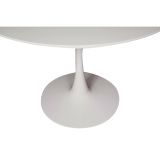 Tavolo rotondo minimal 4 posti bianco 100x100cm - Anubis