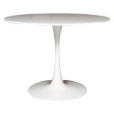 Tavolo rotondo minimal 4 posti bianco 100x100cm - Anubis