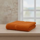 Telo Bagno Arancione 100% Puro Cotone, Grammatura 400 gsm - Sanaza Luxury