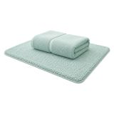 Telo Bagno Azzurro Tiffany 100% Puro Cotone, Sfumatura Colore Struttura Tiffany - Sanamasa Luxury