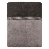 Telo Bagno Beige Crema Marrone 100% Cotone Egiziano a Fibra Lunga Pettinato Reversibile, Colore Struttura Marrone - Sazalo Luxury