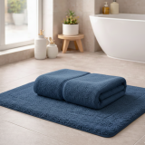 Telo Bagno blu 100% Puro Cotone, Grammatura 650 gsm - Sanamasa Luxury