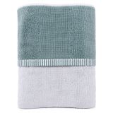 Telo Bagno Grigio Chiaro Grigio Scuro 100% Cotone Egiziano a Fibra Lunga Pettinato Reversibile - Sazalo Luxury