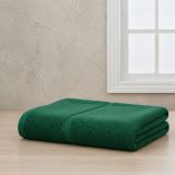 Telo Bagno Verde Scuro 100% Puro Cotone, Sfumatura Colore Struttura Scuro - Sanaza Luxury