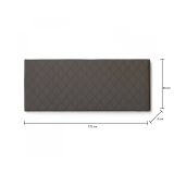 Testiera letto Amarillide, Cm 170x60, Tortora