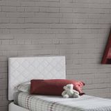 Testiera letto Arak, Cm 90x60, Bianco