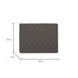 Testiera letto Arak, Cm 90x60, Tortora