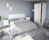 Testiera Letto Bianco Bianco Anticato Matrimoniale Colore Struttura Bianco 160x2.5 cm, Sfumatura Colore Struttura Anticato - Catino