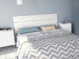 Testiera Letto Bianco Bianco Anticato Matrimoniale Colore Struttura Bianco 160x2.5 cm, Sfumatura Colore Struttura Anticato - Catino