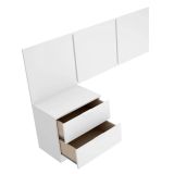 Testiera Letto Bianco Matrimoniale 157x34.2 cm, - Chanhom