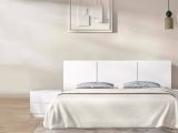 Testiera Letto Bianco Matrimoniale 157x34.2 cm, - Chanhom