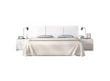Testiera Letto Bianco Matrimoniale 256.8x34.2 cm, - Oliwa