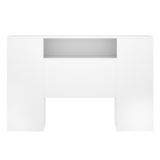 Testiera Letto Bianco Vani Libreria Piazza e Mezza, Matrimoniale 23x157 cm - Bonner