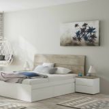 Testiera Letto Marrone Marrone Rovere Matrimoniale Colore Struttura Marrone 176x6 cm, Sfumatura Colore Struttura Rovere - Assago