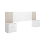 Testiera Letto Marrone Marrone Rovere Matrimoniale Colore Struttura Marrone 258.6x34.2 cm, Sfumatura Colore Struttura Rovere - Dujuan