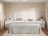 Testiera Letto Marrone Marrone Rovere Matrimoniale Colore Struttura Marrone 258.6x34.2 cm, Sfumatura Colore Struttura Rovere - Dujuan