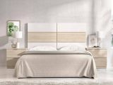Testiera Letto Marrone Marrone Rovere Matrimoniale Colore Struttura Marrone 258.6x34.2 cm, Sfumatura Colore Struttura Rovere - Lucie