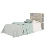 Testiera Letto Marrone Marrone Rovere Singolo Colore Struttura Marrone 23.4x99 cm, Sfumatura Colore Struttura Rovere - Haitang