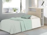Testiera Letto Marrone Marrone Rovere Singolo Colore Struttura Marrone 23.4x99 cm, Sfumatura Colore Struttura Rovere - Haitang