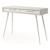 Toeletta Beige Cashmere 2 Cassetti Sfumatura Colore Ripiano Cashmere 187x40x52h cm, Materiale Struttura in Metallo - Katilaka