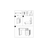 Toeletta Bianco Marmo Grigio Tortora 4 Cassetti Finitura Simil Pelle Trapuntata con Dettagli Argento, top Effetto Marmo 120x40x75h cm, - Tafrao