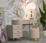 Toeletta classica vintage 120x40x75h cm rosa e oro - Guidobono