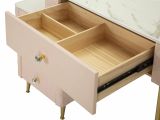 Toeletta classica vintage 120x40x75h cm rosa e oro - Guidobono