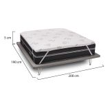 Topper matrimoniale Afella, Anti acaro e Anallergico, Cm 160x200h5