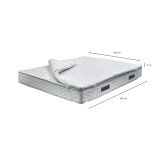 Topper matrimoniale Andalu, 100% Made in Italy, 160x190xh5 cm