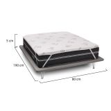 Topper singolo Ando, Anti acaro e Anallergico, Cm 80x190h5