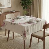 Tovaglia Multicolore Lavabile si 30° Forma Quadrata 150x150 cm, - Parisosi