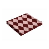 Tovaglia rettangolare no stiro 400x140 cm, rosa e bordeaux - Giocoliera - By Sarah Balivo