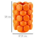 Vaso Arancione Disegni con Arance Diametro 13.5 cm, - Galikale