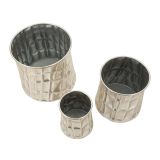 Vaso Argento set 3 Vasi, - Bapara