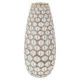 Vaso Beige Bianco Crema Colore Struttura Bianco Diametro 8 cm, Sfumatura Colore Struttura Crema - Barati