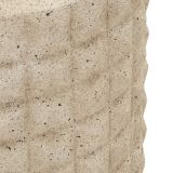 Vaso Beige Finitura Effetto Sabbia Diametro 14 cm, - Fati
