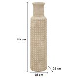 Vaso Beige Finitura Effetto Sabbia Diametro 18 cm, - Fatenoti
