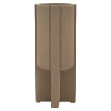 Vaso Beige Finitura Geometrica, - Fatigava