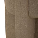 Vaso Beige Finitura Geometrica, - Fatigava