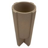 Vaso Beige Finitura Geometrica, - Fatigava