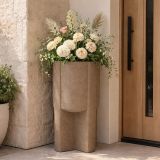 Vaso Beige Finitura Geometrica - Fato