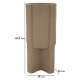 Vaso Beige Finitura Geometrica - Fato