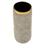 Vaso Beige oro Finitura Naturale Colore Struttura oro, Diametro 11 cm - Fasimo