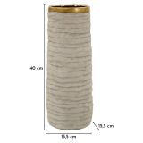 Vaso Beige oro Finitura Naturale Colore Struttura oro, - Fasezaha
