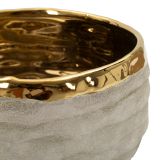 Vaso Beige oro Finitura Naturale Colore Struttura oro, - Leonar