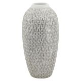 Vaso Bianco Argento Colore Struttura Argento Diametro 7 cm, - Elian