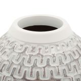 Vaso Bianco Argento Colore Struttura Argento Diametro 7 cm, - Elian