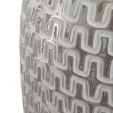 Vaso Bianco Argento Colore Struttura Argento Diametro 7 cm, - Elian