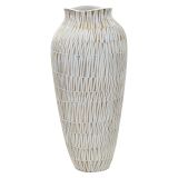 Vaso Bianco Beige Colore Struttura Beige Diametro 12 cm, - Sighn